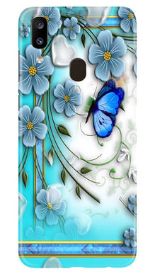 Blue Butterfly Mobile Back Case for Samsung Galaxy A20 (Design - 21)