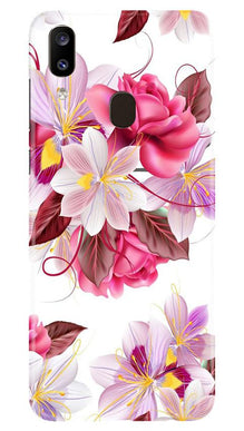 Beautiful flowers Mobile Back Case for Samsung Galaxy A20 (Design - 23)