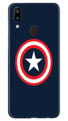 Captain America Mobile Back Case for Samsung Galaxy A20 (Design - 42)