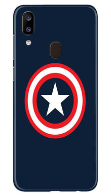 Captain America Mobile Back Case for Samsung Galaxy A20 (Design - 42)