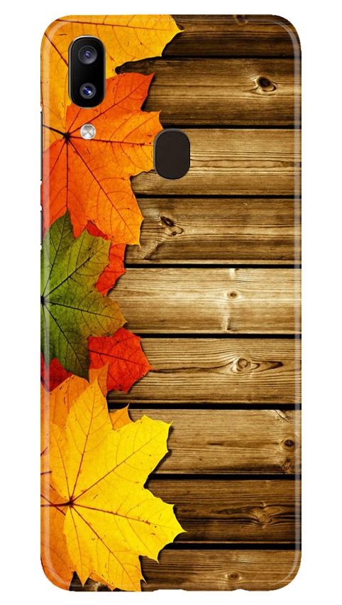 Wooden look3 Case for Samsung Galaxy A20