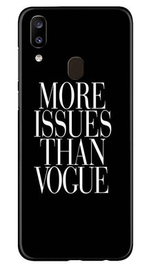 More Issues than Vague Mobile Back Case for Samsung Galaxy A20 (Design - 74)