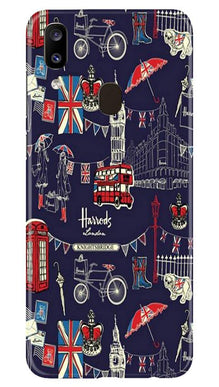 Love London Mobile Back Case for Samsung Galaxy A20 (Design - 75)