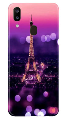 Eiffel Tower Mobile Back Case for Samsung Galaxy A20 (Design - 86)
