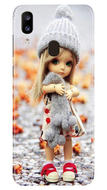 Cute Doll Mobile Back Case for Samsung Galaxy A20 (Design - 93)