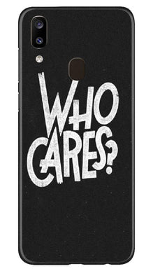 Who Cares Mobile Back Case for Samsung Galaxy A20 (Design - 94)