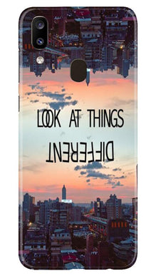 Look at things different Mobile Back Case for Samsung Galaxy A20 (Design - 99)