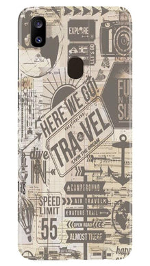 Travel Mobile Back Case for Samsung Galaxy A20  (Design - 104)