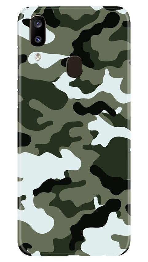 Army Camouflage Case for Samsung Galaxy A20(Design - 108)