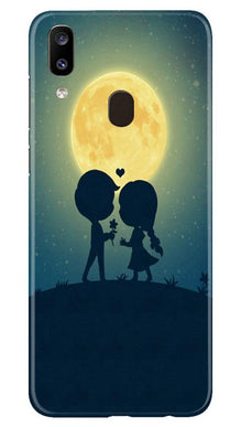Love Couple Mobile Back Case for Samsung Galaxy A20  (Design - 109)