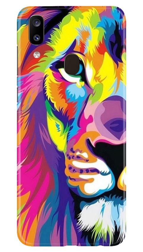 Colorful Lion Case for Samsung Galaxy A20(Design - 110)