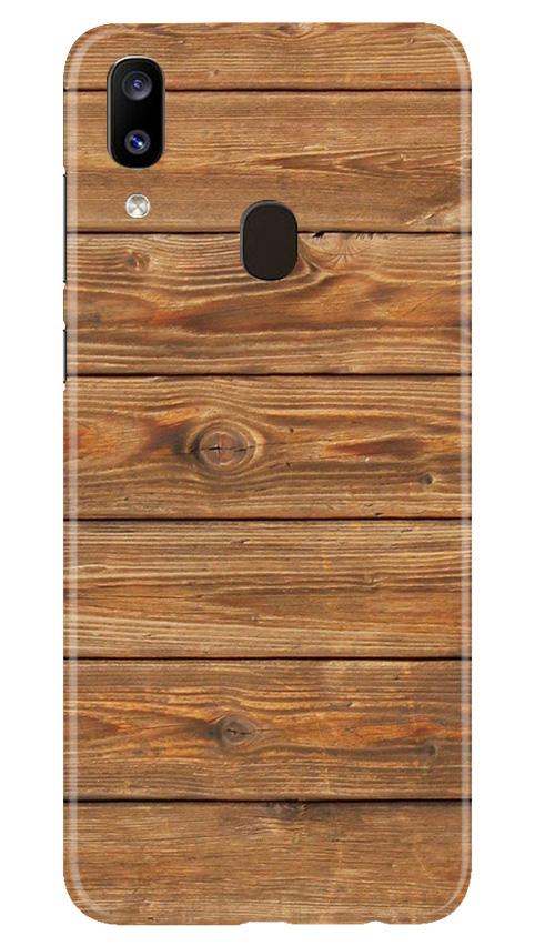 Wooden Look Case for Samsung Galaxy A20(Design - 113)