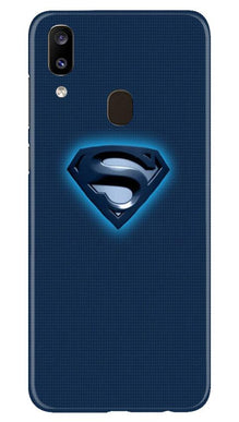 Superman Superhero Mobile Back Case for Samsung Galaxy A20  (Design - 117)