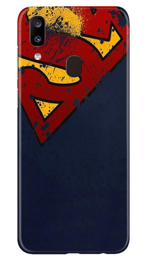 Superman Superhero Case for Samsung Galaxy A20  (Design - 125)