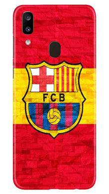 FCB Football Mobile Back Case for Samsung Galaxy A20  (Design - 174)