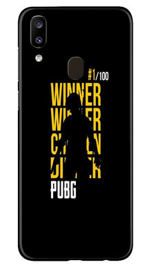 Pubg Winner Winner Mobile Back Case for Samsung Galaxy A20  (Design - 177)