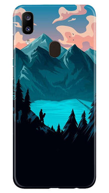 Mountains Mobile Back Case for Samsung Galaxy A20 (Design - 186)