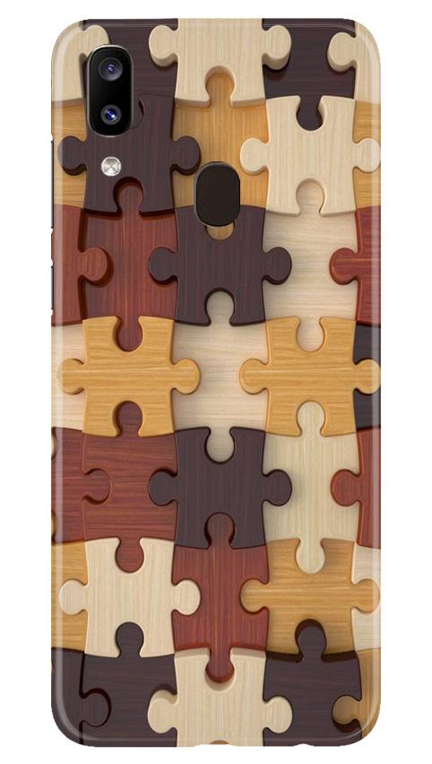 Puzzle Pattern Case for Samsung Galaxy A20 (Design No. 217)