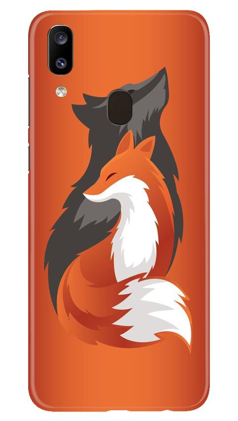 Wolf  Case for Samsung Galaxy A20 (Design No. 224)