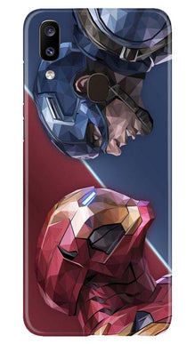 Ironman Captain America Mobile Back Case for Samsung Galaxy A20 (Design - 245)