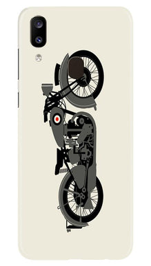 MotorCycle Mobile Back Case for Samsung Galaxy A20 (Design - 259)