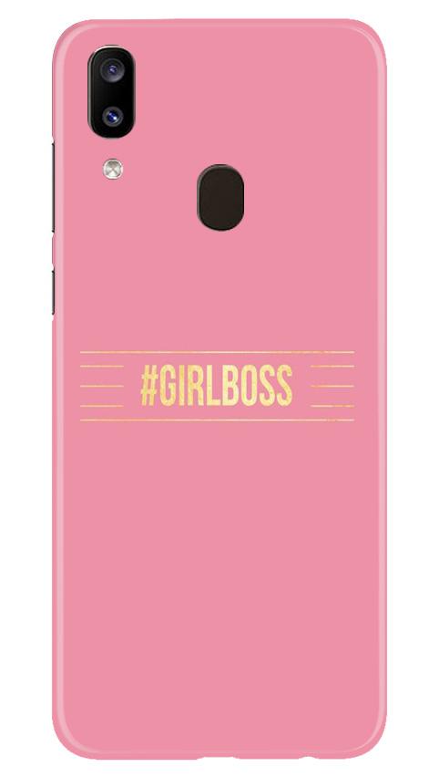 Girl Boss Pink Case for Samsung Galaxy A20 (Design No. 263)