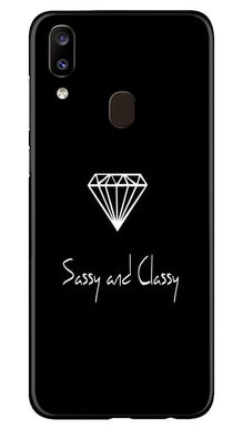 Sassy and Classy Mobile Back Case for Samsung Galaxy A20 (Design - 264)