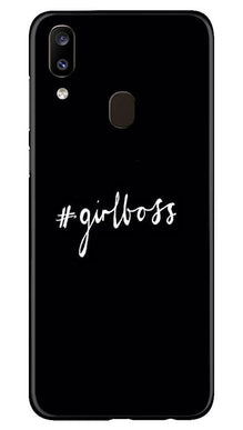 #GirlBoss Mobile Back Case for Samsung Galaxy A20 (Design - 266)