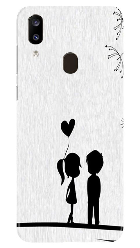 Cute Kid Couple Case for Samsung Galaxy A20 (Design No. 283)