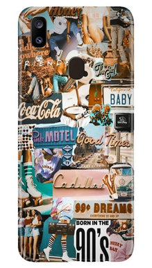 Vintage Design Mobile Back Case for Samsung Galaxy A20 (Design - 284)