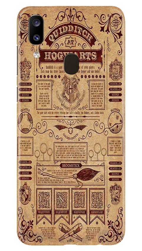 Hogwarts Mobile Back Case for Samsung Galaxy A20 (Design - 304)
