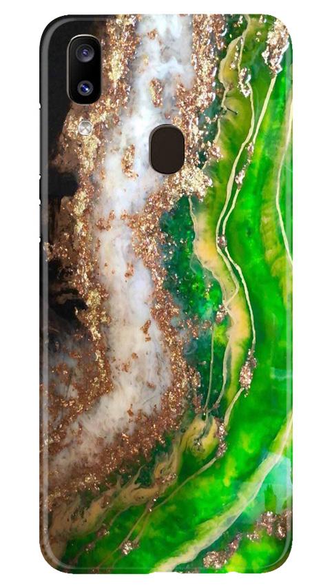 Marble Texture Mobile Back Case for Samsung Galaxy A20 (Design - 307)