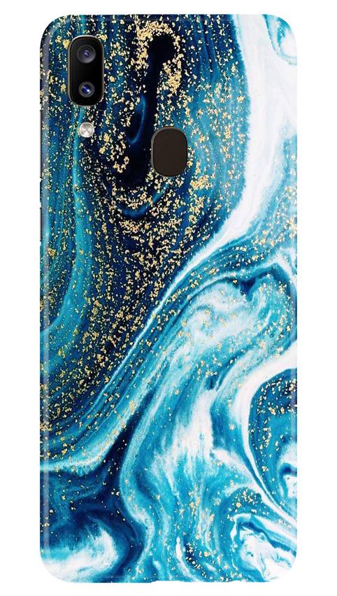 Marble Texture Mobile Back Case for Samsung Galaxy A20 (Design - 308)