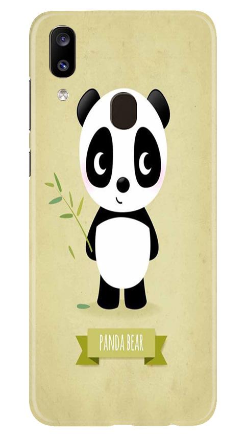 Panda Bear Mobile Back Case for Samsung Galaxy A20 (Design - 317)