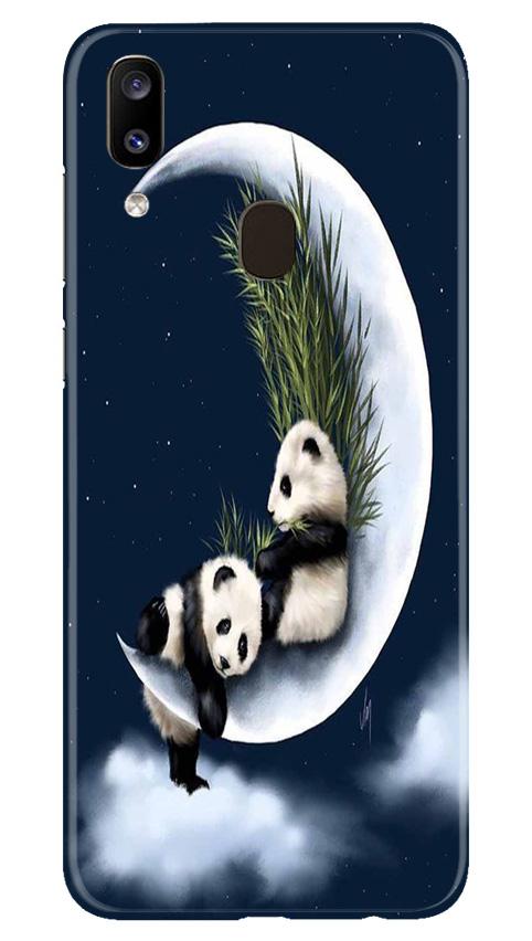 Panda Moon Mobile Back Case for Samsung Galaxy A20 (Design - 318)