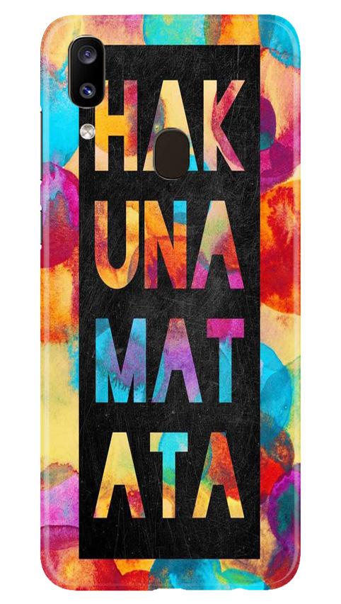 Hakuna Matata Mobile Back Case for Samsung Galaxy A20 (Design - 323)