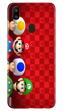 Mario Mobile Back Case for Samsung Galaxy A20 (Design - 337)