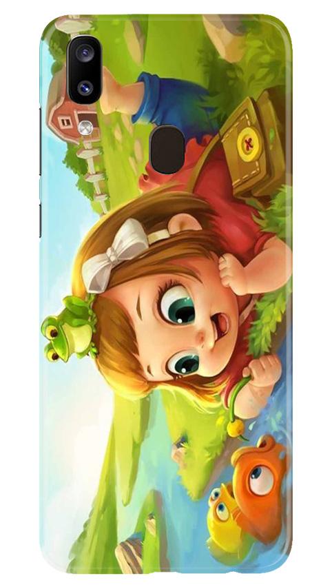 Baby Girl Mobile Back Case for Samsung Galaxy A20 (Design - 339)