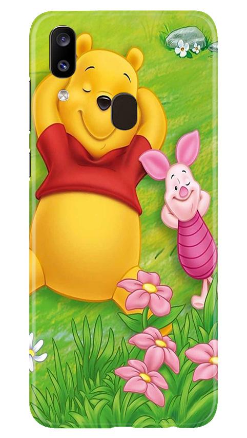 Winnie The Pooh Mobile Back Case for Samsung Galaxy A20 (Design - 348)