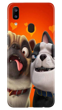 Dog Puppy Mobile Back Case for Samsung Galaxy A20 (Design - 350)