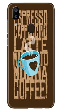 Love Coffee Mobile Back Case for Samsung Galaxy A20 (Design - 351)