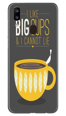 Big Cups Coffee Mobile Back Case for Samsung Galaxy A20 (Design - 352)