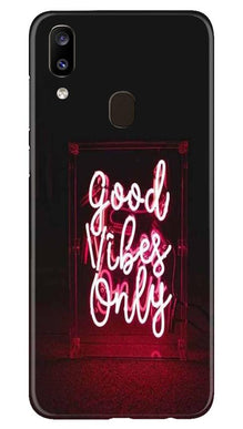 Good Vibes Only Mobile Back Case for Samsung Galaxy A20 (Design - 354)