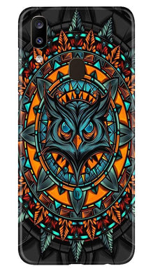 Owl Mobile Back Case for Samsung Galaxy A20 (Design - 360)