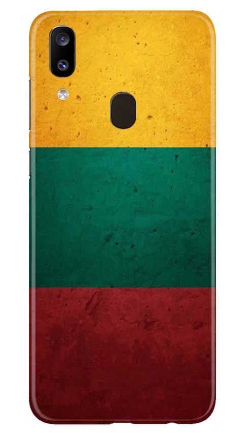 Color Pattern Mobile Back Case for Samsung Galaxy A20 (Design - 374)
