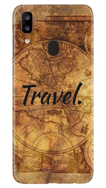 Travel Mobile Back Case for Samsung Galaxy A20 (Design - 375)