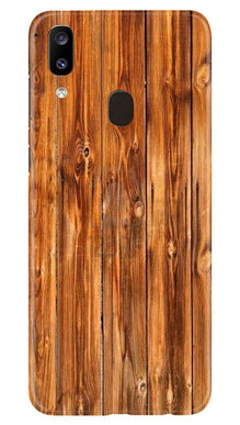 Wooden Texture Mobile Back Case for Samsung Galaxy A20 (Design - 376)