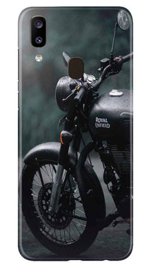 Royal Enfield Mobile Back Case for Samsung Galaxy A20 (Design - 380)