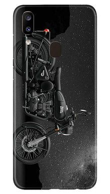 Royal Enfield Mobile Back Case for Samsung Galaxy A20 (Design - 381)