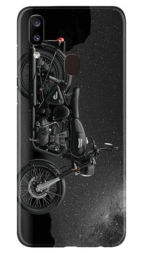 Royal Enfield Mobile Back Case for Samsung Galaxy A20 (Design - 381)